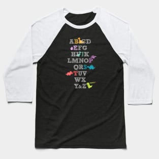 Dino ABCs Baseball T-Shirt